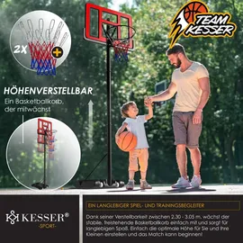 Kesser Basketballkorb Premium Rot 230 - 305 cm