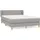 vidaXL Boxspringbett 140 x 200 cm Hellgrau