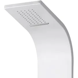 Aloni Duschpaneel mit Thermostat Duschsäule 5 Funktionen Regendusche Duschsystem mit Armatur Dusche Komplett Weiß