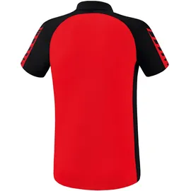 Erima Six Wings Poloshirt rot/schwarz XL