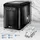 tillvex Eiswürfelmaschine Schwarz Eiswürfelbereiter Edelstahl Eismaschine Icemaker 2,2l