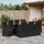 vidaXL Gartenmöbel-Set 9-tlg. Schwarz