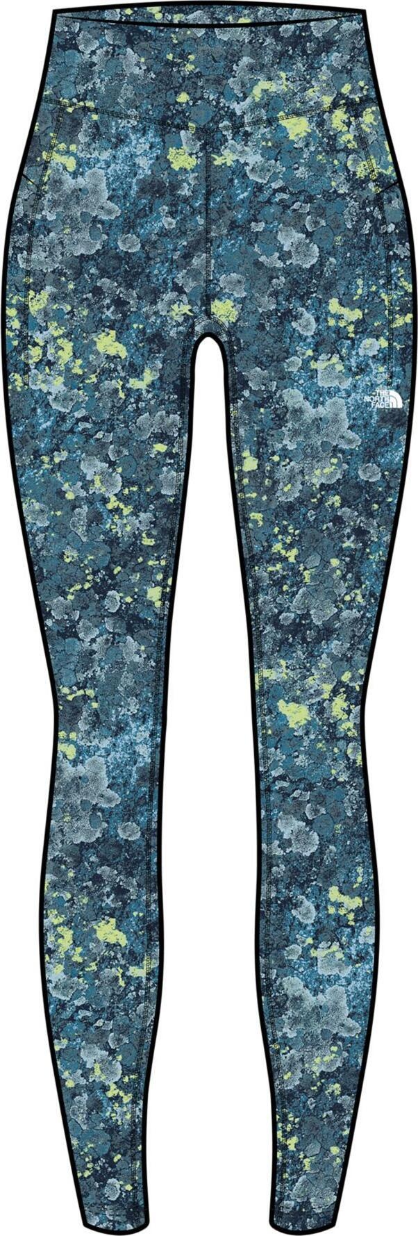 The North Face Womens Printed Midline HR Pocket 7/8 Legging beta blue lichen print (540) S REG