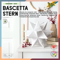 Folia Faltblätter Bascetta-Stern weiß