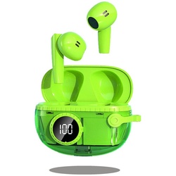 Diida Kopfhörer,In-Ear-Bluetooth-Kopfhörer mit Geräuschunterdrückung,Smart Funk-Kopfhörer grün