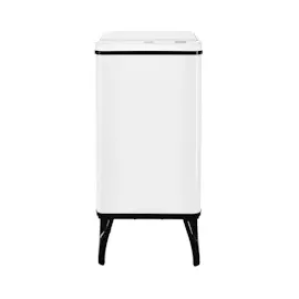 Wellhome WELL HOME MOBILIARIO - DECORACIÓN Intelligenter Mülleimer mit automatischem Öffnen oder Handkontakt, 50 l, 35,5 x 26 x 83,5 cm, weiß.