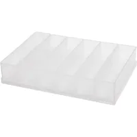 RAACO Sortimentskoffer Kunststoff 238 x 168 x 47 mm transparent 6 Fächer