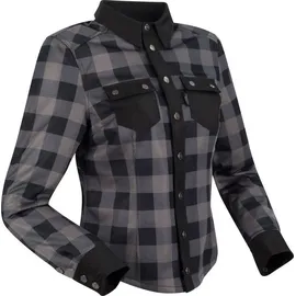 Segura Jovan Motorrad Hemd Grau/Schwarz 38