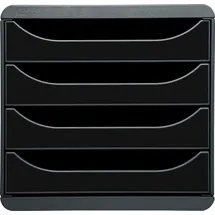 Exacompta Schubladenbox Big Box Plus 4-tlg. schwarz
