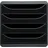 Exacompta 3104214D Büro-Schubladenschrank Schwarz