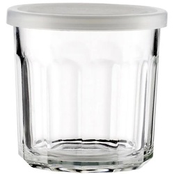 Bloomingville Vorratsglas Tessa Glas mit Deckel, 400 ml Backofenfest 9 x 9 cm weiß