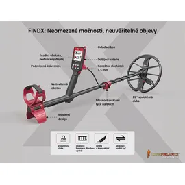 Nokta Metalldetektor FINDX PRO wasserdicht mit 28cm Suchspule