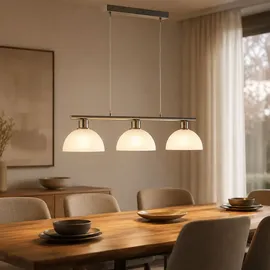 GLOBO Hängeleuchte 1-flg. 120 cm rund/silber
