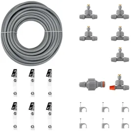Bradas Flächenregner Sprühnebel Set 8 m grau