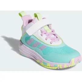 adidas Unisex Kinder OWNTHEGAME 3.0 Shoes, Flash Aqua/Bliss Lilac/FTWR White, 38 2/3