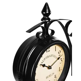 monzana Vintage Bahnhofsuhr 60,00 Quarz schwarz
