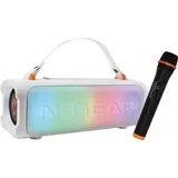 N-Gear Blazooka 703 White White Wireless BLAZOOKA703WH, Bluetooth Lautsprecher, Weiss