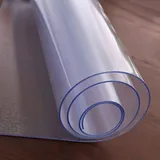 2mm Dick Transparente Tischdecken Tischfolie 30x30cm PVC Glasklar Folie Tischschutz Wasserdicht Tischschutzfolie Fettdicht,Für Esstisch Couchtisch Und Schreibtisch,Matte Texture Klar,Rechteck