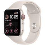 Apple Watch SE GPS 44 mm Aluminiumgehäuse polarstern, Sportarmband polarstern