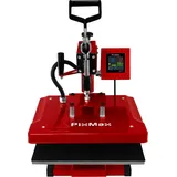 MONSTER SHOP 38 x 38cm Hitzepresse Schwenkbare Transferpresse Heißpresse Textilpresse T-Shirtpresse Sublimationsdruck Touchscreen Einstellbarer Dru...