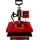 MONSTER SHOP 38 x 38cm Hitzepresse Schwenkbare Transferpresse Heißpresse Textilpresse T-Shirtpresse Sublimationsdruck Touchscreen Einstellbarer Dru...