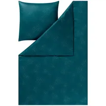 Estella Bettwäsche Pippa petrol 155x200 cm, + 80x80 cm - blau;grün