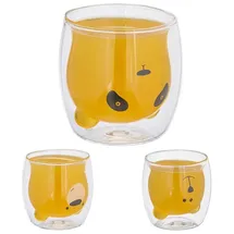 Relaxdays Teeglas doppelwandig 0,3 l 3 St.