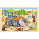 GoKi 57411 - Einlegepuzzle Baustelle