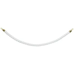 Securit® Classic Absperrseil - Gedrehtes Schiffseil mit goldenen Enden und Clip/Haken - 150cm