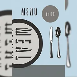 Menü Speisekarte mit 6 Hüllen A4 PVC Uni3