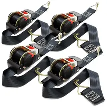 Wiltec Spanngurte Automatik 4er Set 750 daN 3 m x 50 mm