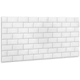 Tulup 100x50cm Wasserdicht Wandpaneele Fliesenaufkleber Boden Bad PVC Selbstklebend die Küche - Moderne Ziegel