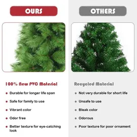 Costway Künstlicher Weihnachtsbaum Grün 180 cm