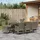 vidaXL Garten Essgruppe 9-tlg. Grau