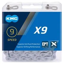 KMC Kette KMC X9 EPT 114 Glieder Silber