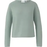 Comma, Longpullover Strukturierter Strickpullover Grün 34