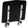 Brillantbad BELP Duschklappsitz Edelstahl poliert Kunststoff Schwarz 350x70x335 mm, 120 kg Traglast für Bad & WC >> zum Bohren