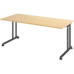 HAMMERBACHER Schreibtisch »Z-Line« 180 cm Gestell graphitfarben grau, 180x82x80 cm