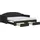 vidaXL Tagesbett Ausziehbar mit Schubladen Schwarz 90x190 cm Stoff