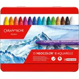 Caran d'Ache Wachsmalstifte NEOCOLOR II 15 St. mehrfarbig