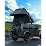 Naturnest Hartschalen Autodachzelt, Komfortables Dachzelt Hartschalen-Autodachzelt Campingzubehör, Allwetter Dachzelt für Camping, Camping Zelte, Autodachzelt Hartschalen-Dachzelt, 2-3 Personen Zelte