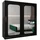 möbel kryspol Schwebetürenschrank Promo 200 x 200 x 62 cm Schwarz