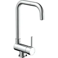 EISL Flexo Klappbarer Wasserhahn Chrom für Vorfenstermontage, Unterfenster Küchenarmatur, drehbare Armatur für Spülen direkt am Fenster, Mischbatterie 360 Grad schwenkbar, NI182-0335T