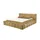 Möbel Kraft Polsterbett Bexley 180 x 200 cm Stoff Gold