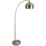 Relaxdays Stehlampe, Metall, gold