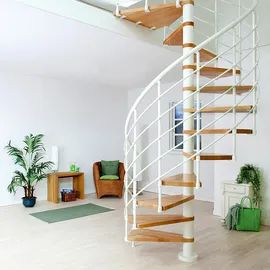 DOLLE Spindeltreppe Oslo Ø160 cm 273-299 cm Holz/Kunststoff/Metall