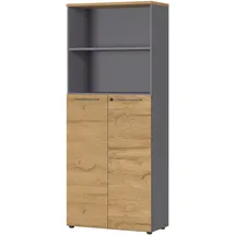 Germania Agenda Aktenschrank 80 x 40 x 197 cm grau