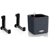 LECHUZA Cube Color Komplettset 14 x 14 x 14 cm schiefergrau