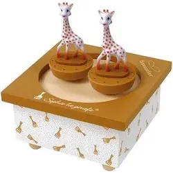 TROUSSELIER 6260048 Spieluhr tanzende Sophie die Giraffe, Caramel magnetisch