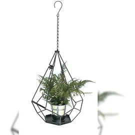 DanDiBo Ambiente Blumenampel 34 x 82 x 34 cm Schwarz